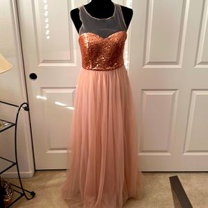 A.drea Maxi sequence dress semi formal